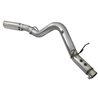 aFe POWER | Large Bore-HD 4in 409 SS DPF-Back w/Polished Tip - Silverado 2500 HD / Silverado 3500 HD / Sierra 2500 HD / Sierra 3