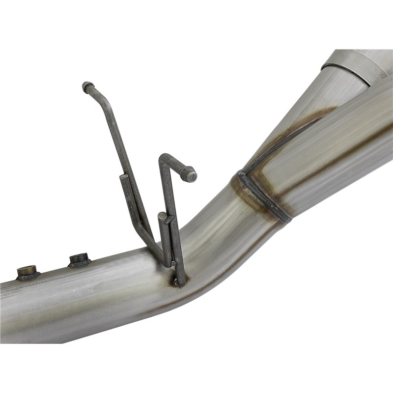 aFe Power | Large Bore-HD 4 IN 409 Stainless Steel DPF-Back Exhaust w/Dual Polished Tips - Silverado / Sierra 2500 HD / 3500 ...