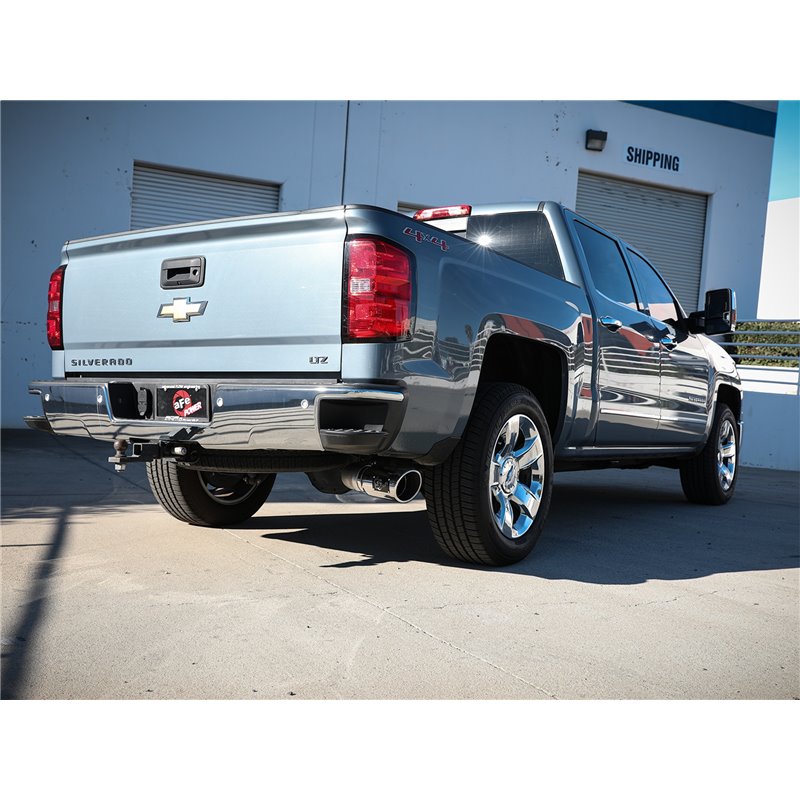 aFe POWER | Apollo GT Series 4in 409 SS Cat-Back w/Polish Tip - Silverado 1500 / Sierra 1500 6.2L 2014-2018