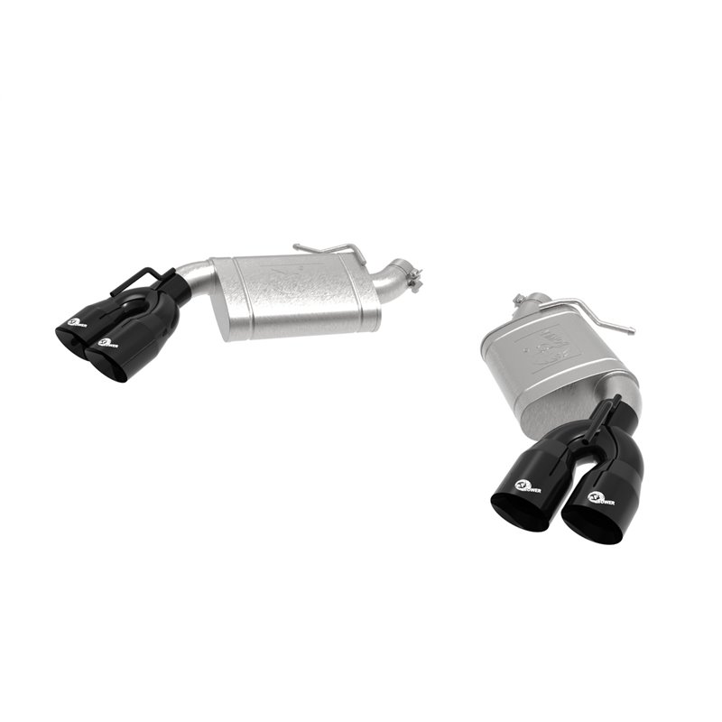 aFe Power | MACH Force-Xp 2-1/2 IN 409 Stainless Steel Axle-Back Exhaust System Black - Camaro 6.2L 2016-2021 aFe POWER Axle-...