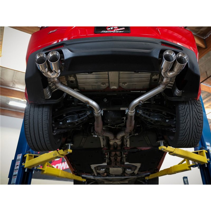 aFe Power | MACH Force-Xp 2-1/2 IN 409 Stainless Steel Axle-Back Exhaust System Black - Camaro 6.2L 2016-2021 aFe POWER Axle-...