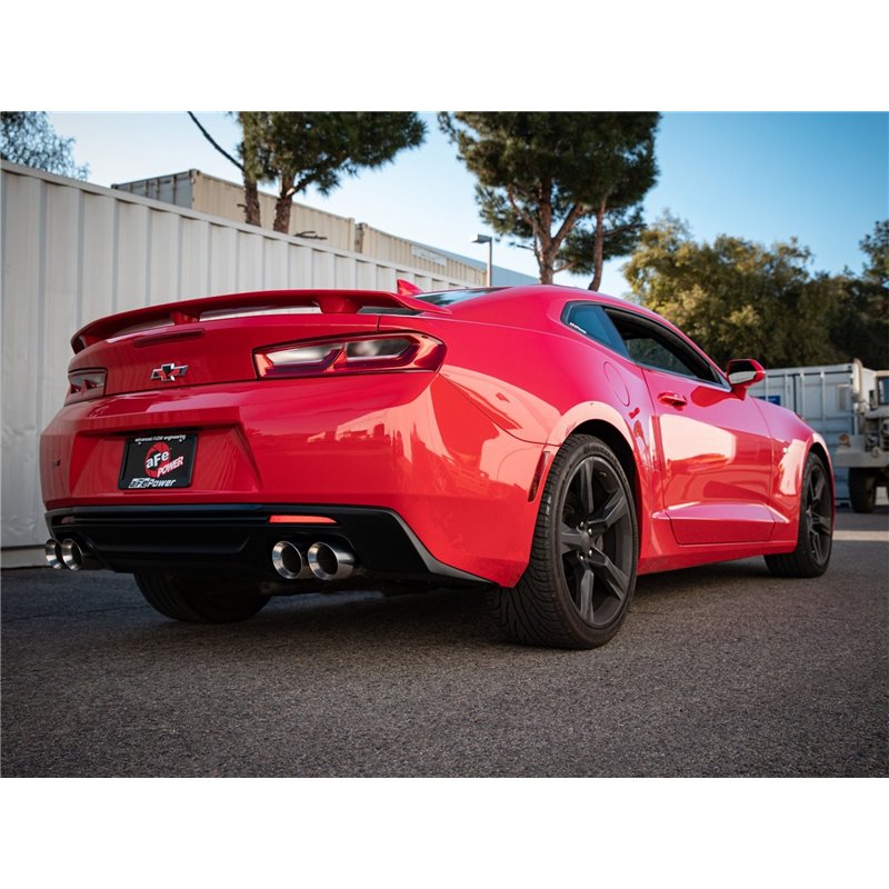 aFe Power | MACH Force-Xp 2-1/2 IN 409 Stainless Steel Axle-Back Exhaust System Polished - Camaro 6.2L 2016-2021 aFe POWER Ax...