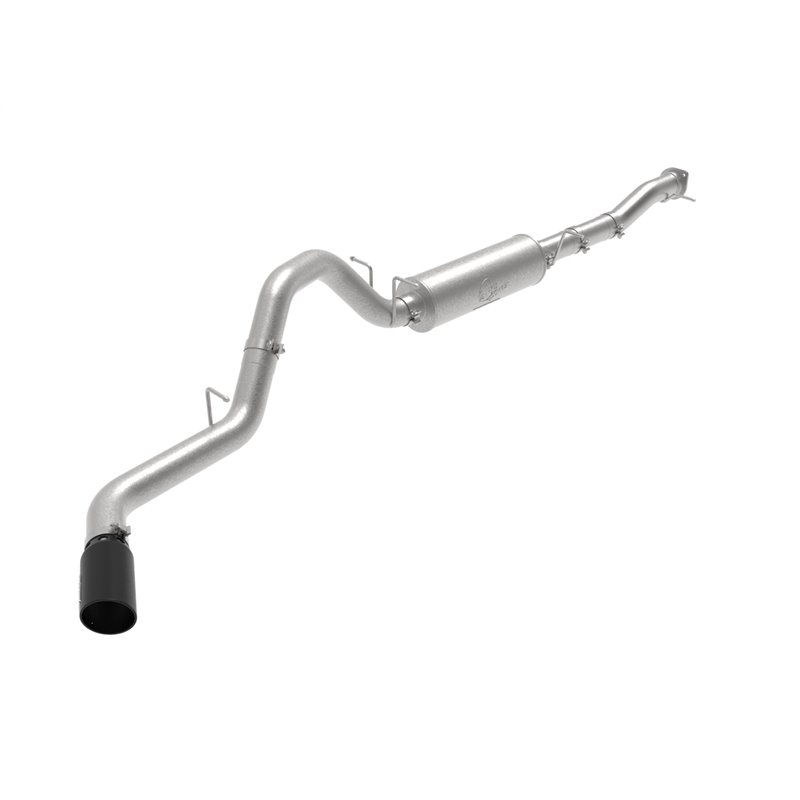 aFe Power | Apollo GT Series 4 IN 409 Stainless Steel Cat-Back Exhaust System w/Black Tip - Silverado / Sierra 2500 HD / 3500...