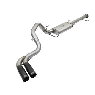 aFe POWER | Rebel Series 3in Cat-Back w/Mid-Side Exit Black Tips - FJ Cruiser 4.0L 2007-2014