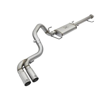 aFe POWER | Rebel Series 3in Cat-Back w/Mid-Side Exit Polished Tips - FJ Cruiser 4.0L 2007-2014