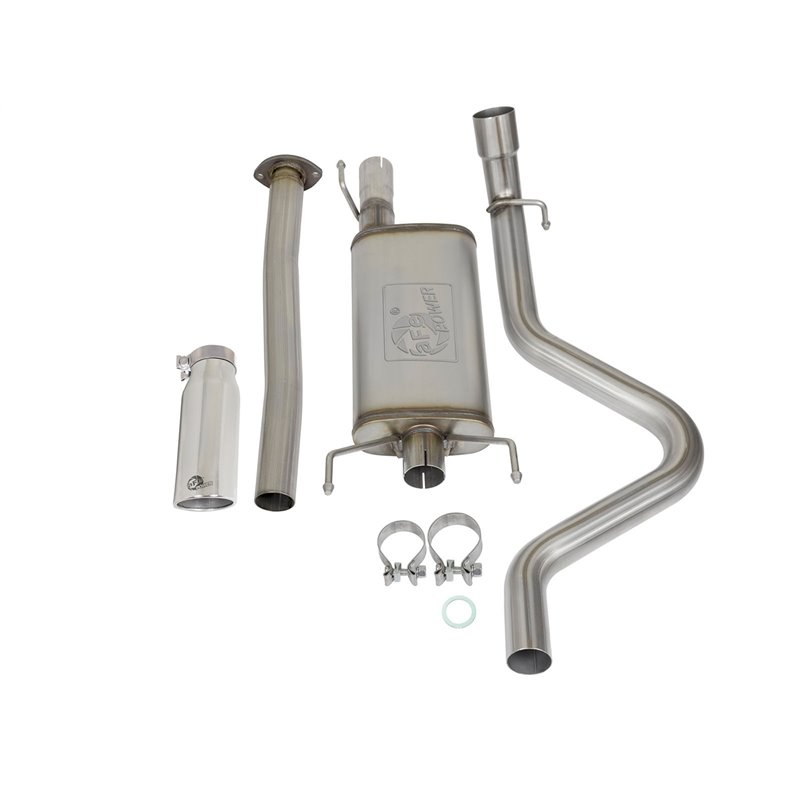 aFe Power | MACH Force-Xp 2-1/2in 409 Stainless Steel Cat-Back Exhaust System w/Polished Tip - Tacoma Base / Pre Runner 2.7L ...