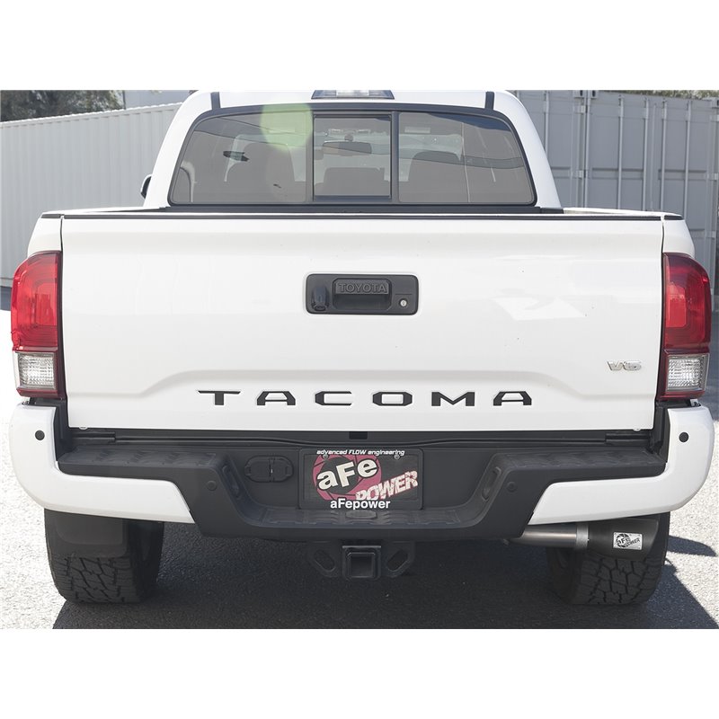 aFe POWER | MACH Force-Xp 2-1/2 in 304 SS Cat-Back w/Black Tips - Tacoma 2.7L / 3.5L 2016-2021
