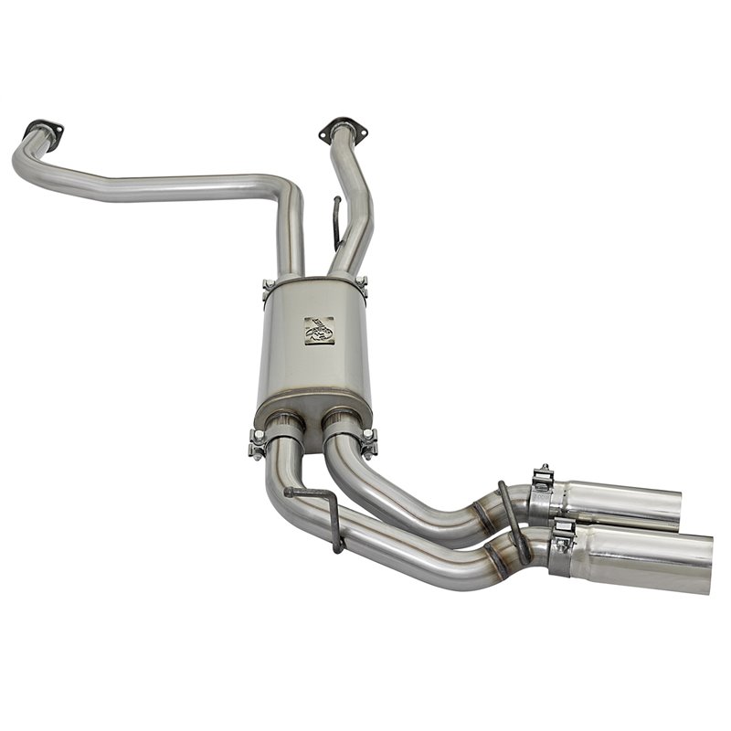 aFe Power | Rebel Series 3 IN 409 Stainless Steel Cat-Back Exhaust System w/Polished Tip - Titan 5.6L 2004-2015 aFe POWER Cat...