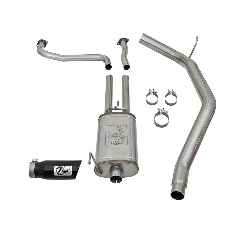 aFe Power | MACH Force-Xp 2-1/2in. Cat-Back Exhaust System w/Black Tip - Titan / XD 5.6L 2017-2021 aFe POWER Cat-Back Exhausts