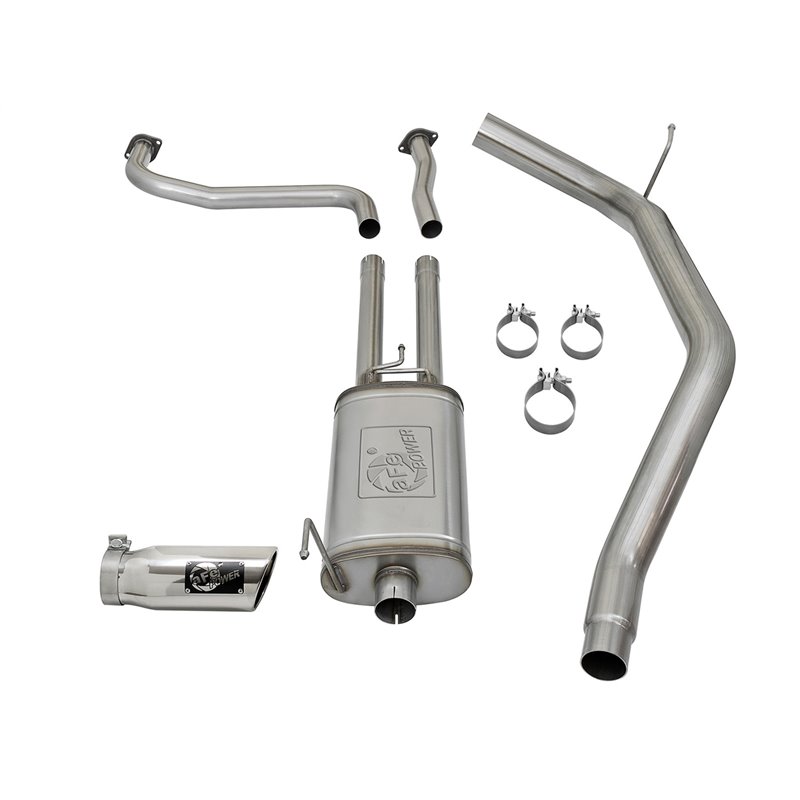 aFe Power | MACH Force-Xp 2-1/2in. Cat-Back Exhaust System w/Polished Tip - Titan / XD 5.6L 2017-2021 aFe POWER Cat-Back Exha...