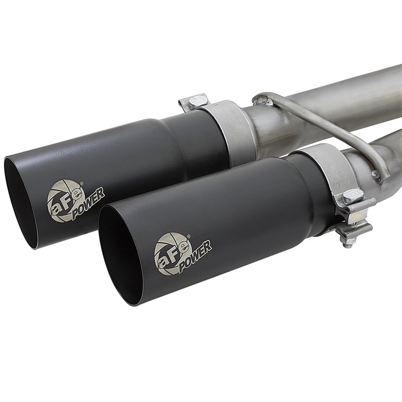 aFe POWER | Rebel Series 2-1/2in. Cat-Back w/Black Tip - Titan / Titan XD 5.6L 2017-2021