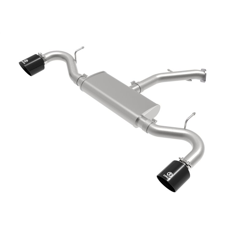 aFe Power | Takeda 2-1/2 IN 409 Stainless Steel Axle-Back Exhaust w/Black Tips - Elantra GT 1.6T 2018-2020 aFe POWER Axle-Bac...