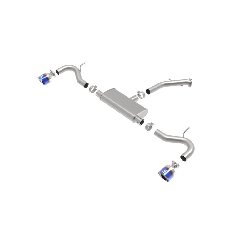 aFe Power | Takeda 2-1/2 IN 409 Stainless Steel Axle-Back Exhaust w/Blue Flame Tips - Elantra GT 1.6T 2018-2020 aFe POWER Axl...