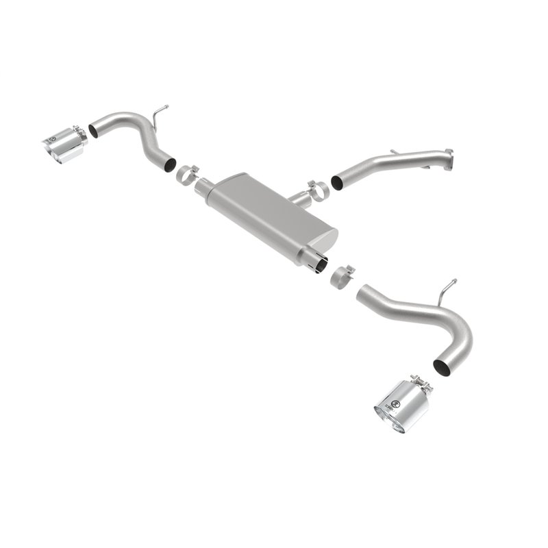 aFe Power | Takeda 2-1/2 IN 409 Stainless Steel Axle-Back Exhaust w/Polished Tips - Elantra GT 1.6T 2018-2020 aFe POWER Axle-...