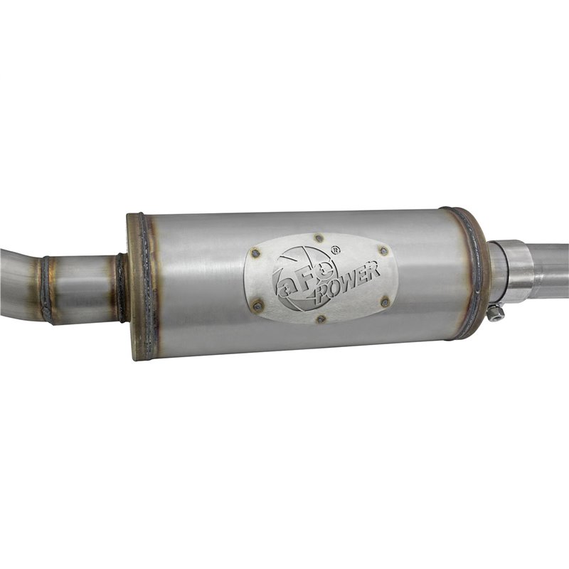 aFe Power | Rebel Series 2-1/2 IN 409 Stainless Steel Cat-Back Exhaust System w/Black Tip - Wrangler (JK) / Wrangler (JL) 3.6...