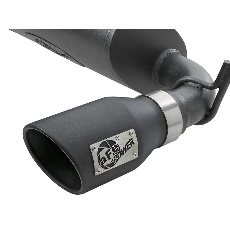 aFe POWER | Rebel Series 2-1/2in 409 SS Axle-Back w/Black Tips - Wrangler (JK) 3.6L / 3.8L 2007-2018