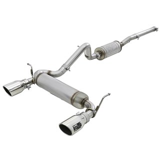aFe POWER | Rebel Series 2-1/2in 409 SS Cat-Back w/Polished Tips - Wrangler (JK) 3.6L / 3.8L 2007-2018