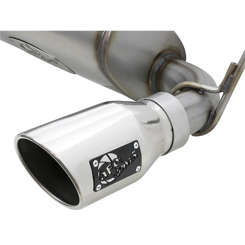 aFe POWER | Rebel Series 2-1/2in 409 SS Cat-Back w/Polished Tips - Wrangler (JK) 3.6L / 3.8L 2007-2018