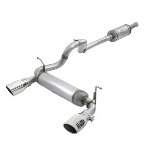 aFe POWER | Rebel Series 2-1/2in 409 SS Cat-Back w/Polished Tips - Wrangler (JL) 2.0T / 3.6L 2018-2021