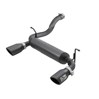 aFe POWER | Rebel Series 2-1/2in 409 SS Axle-Back w/Black Tips - Wrangler (JL) 2.0T / 3.6L 2018-2021