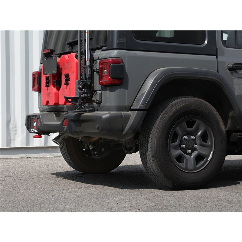 aFe Power | MACH Force-Xp 409 Stainless Steel Axle-Back Exhaust System w/Polished Tip - Wrangler (4xe) / Wrangler (JL) 2.0T /...