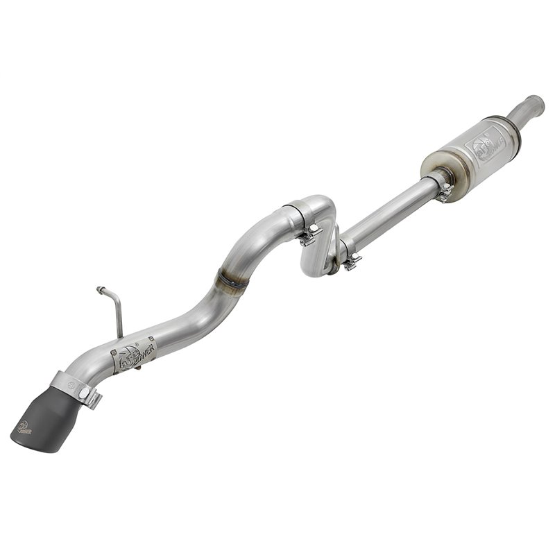 aFe POWER | MACH Force-Xp 2-1/2in 409 SS Axle-Back Hi-Tuck Black Tip - Wrangler (JL) 2.0T / 3.6L 2018-2021