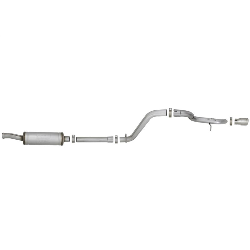 aFe POWER | MACH Force-Xp 2-1/2in 409 SS Axle-Back Hi-Tuck Polished Tip - Wrangler (JL) 2.0T / 3.6L 2018-2021