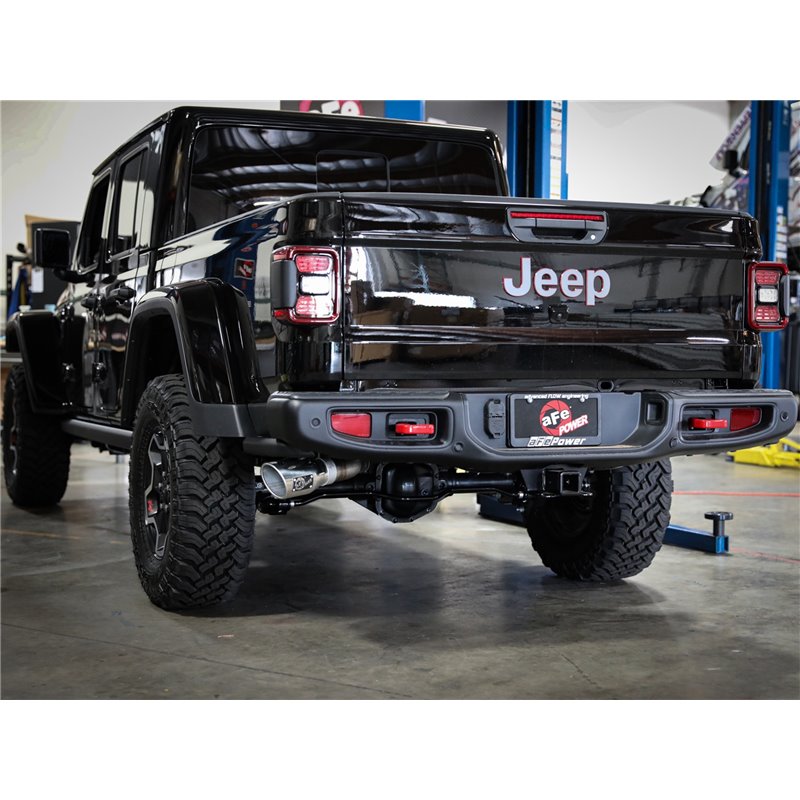 aFe POWER | Apollo GT Series 3in 409 SS Cat-Back w/Polish Tip - Gladiator / Wrangler (JK) 3.6L / 3.8L 2007-2021