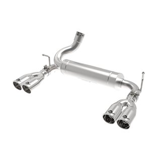 aFe POWER | Rebel Series 2-1/2in 409 SS Axle-Back Polished - Wrangler (JK) 3.6L / 3.8L 2007-2018