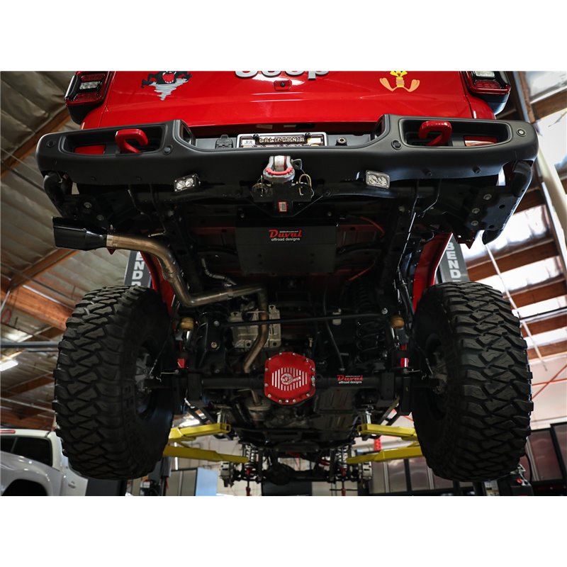 aFe POWER | Apollo GT Series 2-1/2in SS Cat-Back w/Black Tip - Gladiator 3.6L 2020-2021