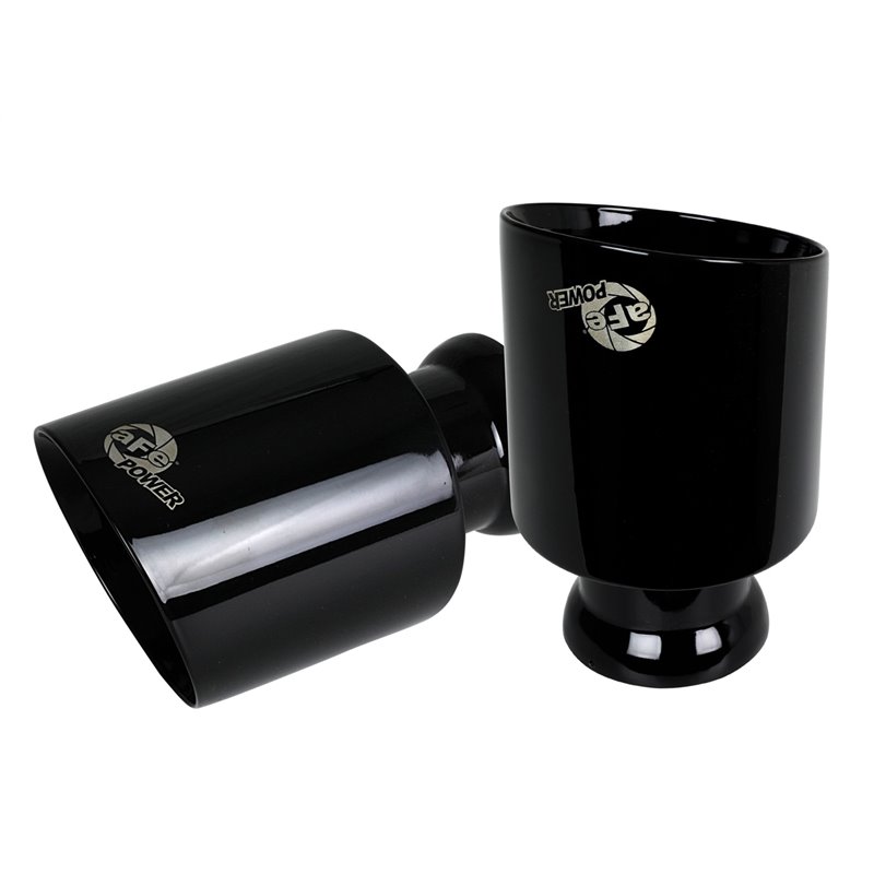aFe POWER | MACH Force-Xp 4-1/2in Carbon Fiber OE Replacement Tips - Charger 6.2L / 6.4L 2015-2021