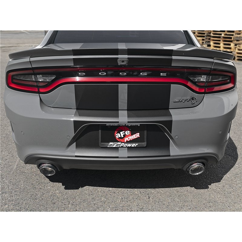 aFe Power | MACH Force-Xp 4-1/2 IN Carbon Fiber OE Replacement Exhaust Tips - Charger 6.2L / 6.4L 2015-2023 aFe POWER Exhaust...