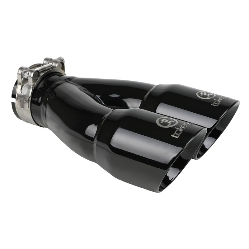 aFe POWER | Takeda 304 SS Clamp-on Exhaust Tip Black