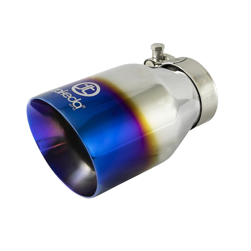 aFe Power | Takeda 304 Stainless Steel Clamp-on Exhaust Tip Blue Flame aFe POWER Exhaust Tip