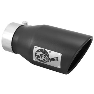 aFe Power | MACH Force-Xp 409 Stainless Steel Clamp-on Exhaust Tip Black aFe POWER Exhaust Tip