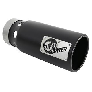 aFe POWER | SATURN 4S 409 SS Clamp-on Exhaust Tip Black Right Side Exit