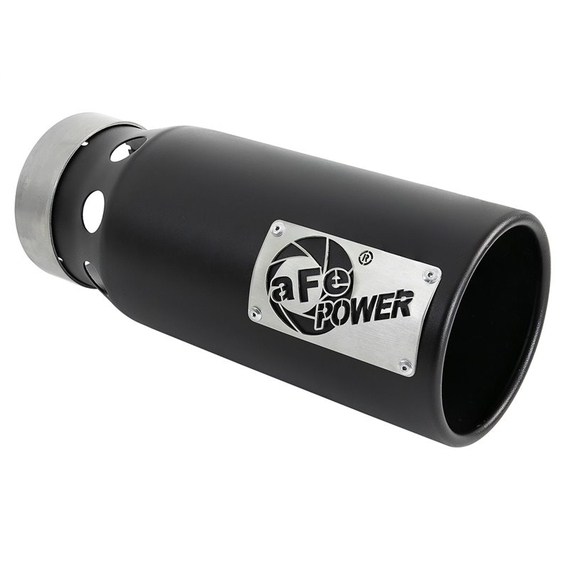 aFe POWER | SATURN 4S 409 SS Clamp-on Exhaust Tip Black Right Side Exit