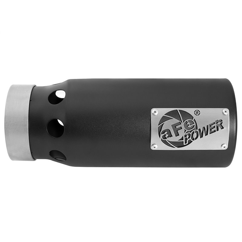 aFe POWER | SATURN 4S 409 SS Clamp-on Exhaust Tip Black Right Side Exit