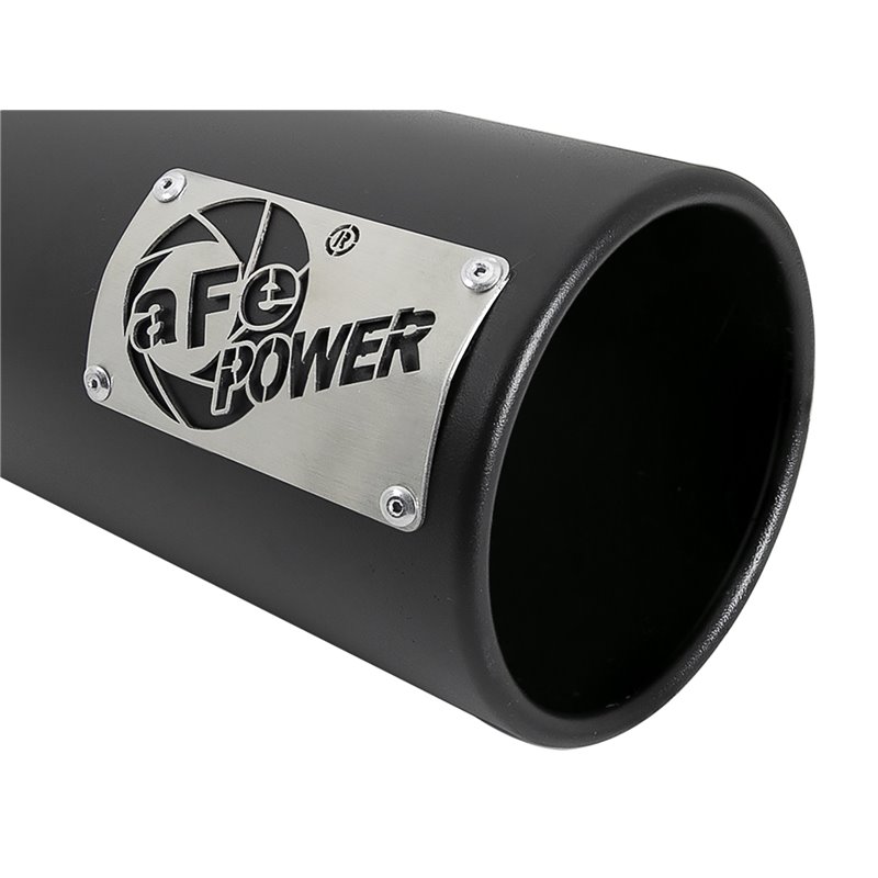aFe POWER | SATURN 4S 409 SS Clamp-on Exhaust Tip Black Right Side Exit