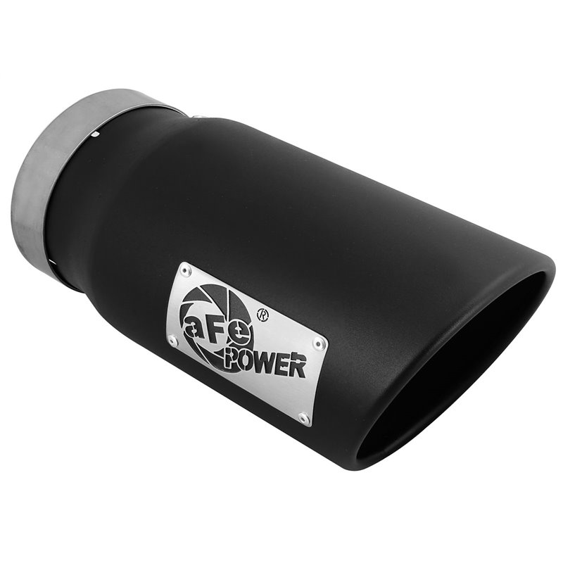 aFe Power | MACH Force-Xp 409 Stainless Steel Clamp-on Exhaust Tip Black aFe POWER Exhaust Tip