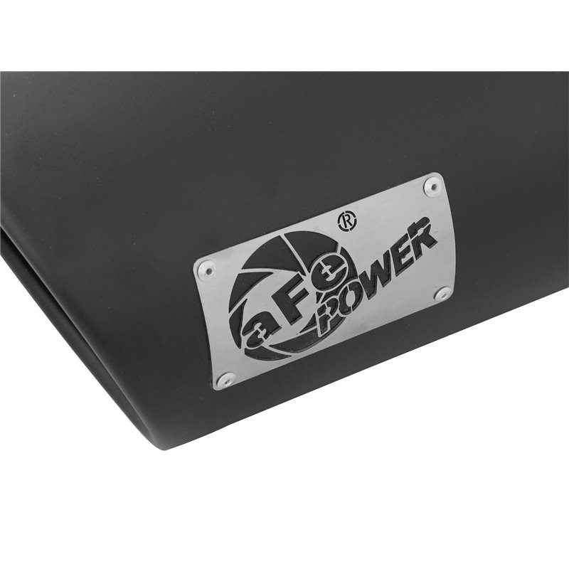 aFe Power | MACH Force-Xp 409 Stainless Steel Clamp-on Exhaust Tip Black Left Side Exit aFe POWER Exhaust Tip