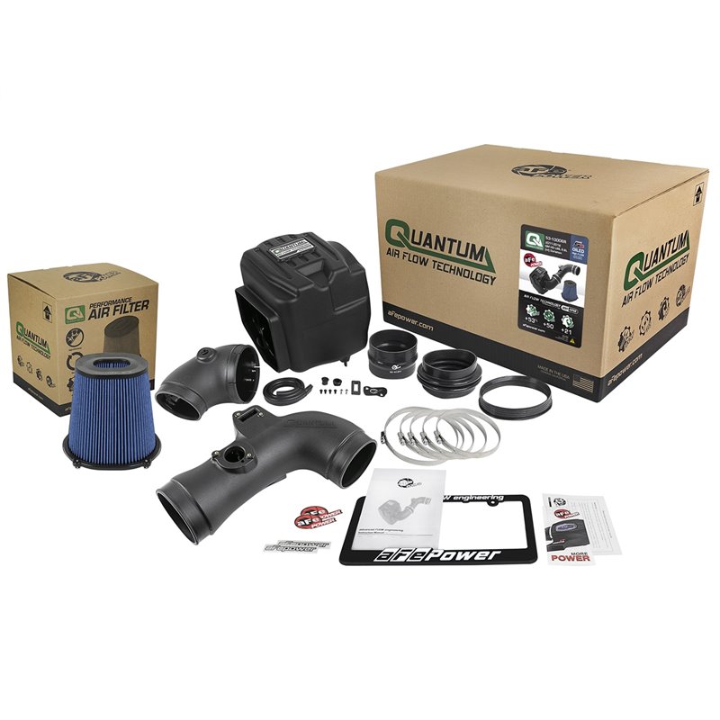 aFe POWER | QUANTUM Cold Air Intake w/Pro 5R - Silverado 2500 HD / Silverado 3500 HD / Sierra 2500 HD / Sierra 3500 HD 6.6L 2011