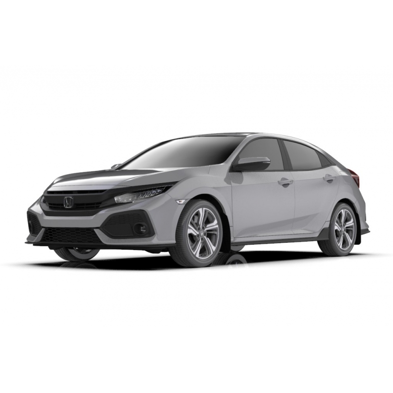 RallyArmor | Black UR Mud Flap Logo Gris Foncé - Civic Hatch EX / EX-L / LX 2017-2021 RallyArmor Mud Flaps