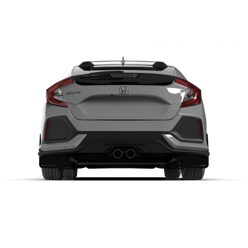RallyArmor | Black UR Mud Flap Logo Gris Foncé - Civic Hatch EX / EX-L / LX 2017-2021 RallyArmor Mud Flaps