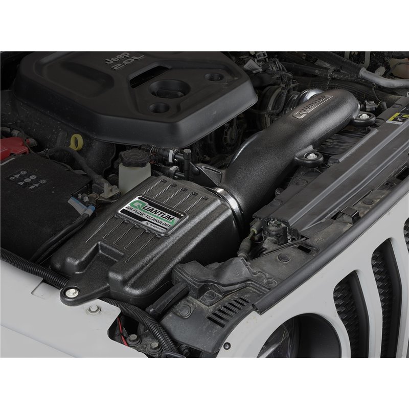 aFe Power | QUANTUM Cold Air Intake System w/Pro DRY S Media - Wrangler (4xe) / Wrangler (JL) 2.0T 2018-2023 aFe POWER Air In...