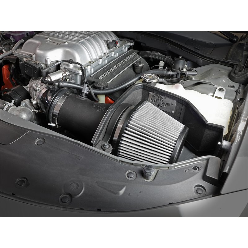 aFe POWER | Magnum FORCE Stage-2XP Cold Air Intake w/Pro DRY S Black - Challenger / Charger 6.2L 2017-2021