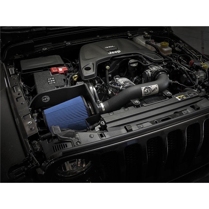 aFe Power | Magnum FORCE Stage-2XP Cold Air Intake System w/Pro 5R Media Black - Gladiator / Wrangler (JL) 3.6L / 2.0T 2018-2...