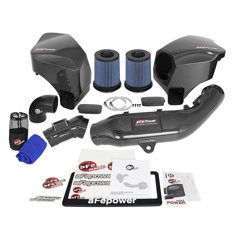 aFe POWER | Black Series CF Cold Air Intake w/Pro 5R - BMW 3.0T 2015-2021
