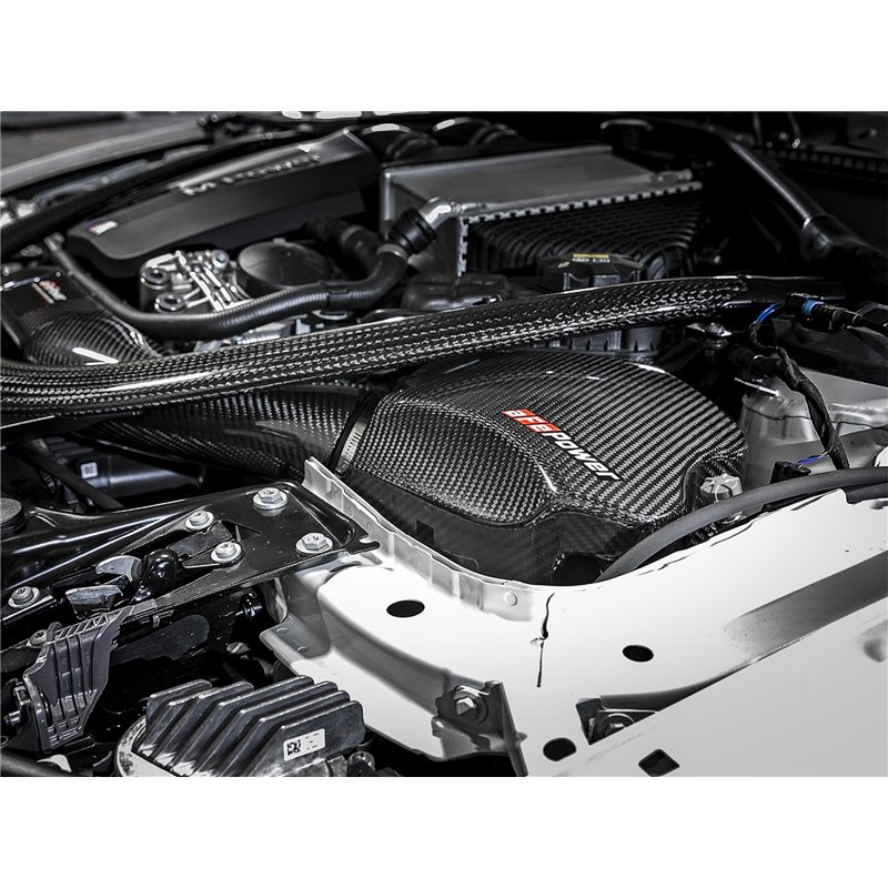 aFe POWER | Black Series CF Cold Air Intake w/Pro 5R - BMW 3.0T 2015-2021