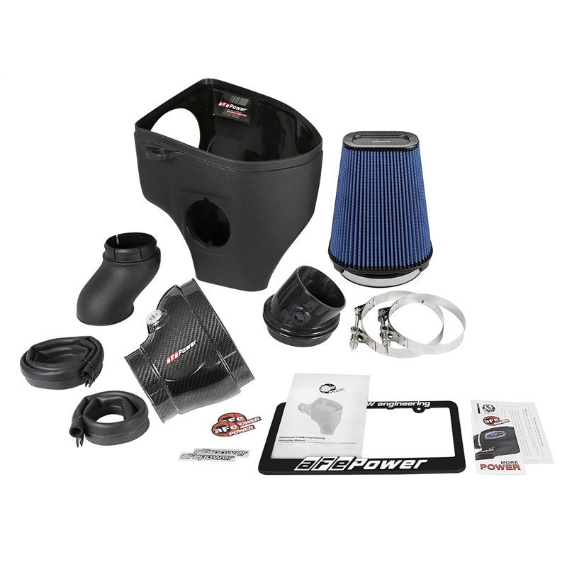 aFe Power | Track Series Stage-2 Carbon Fiber Intake System w/Pro 5R Media - Challenger 6.2L 2018-2023 aFe POWER Air Intake